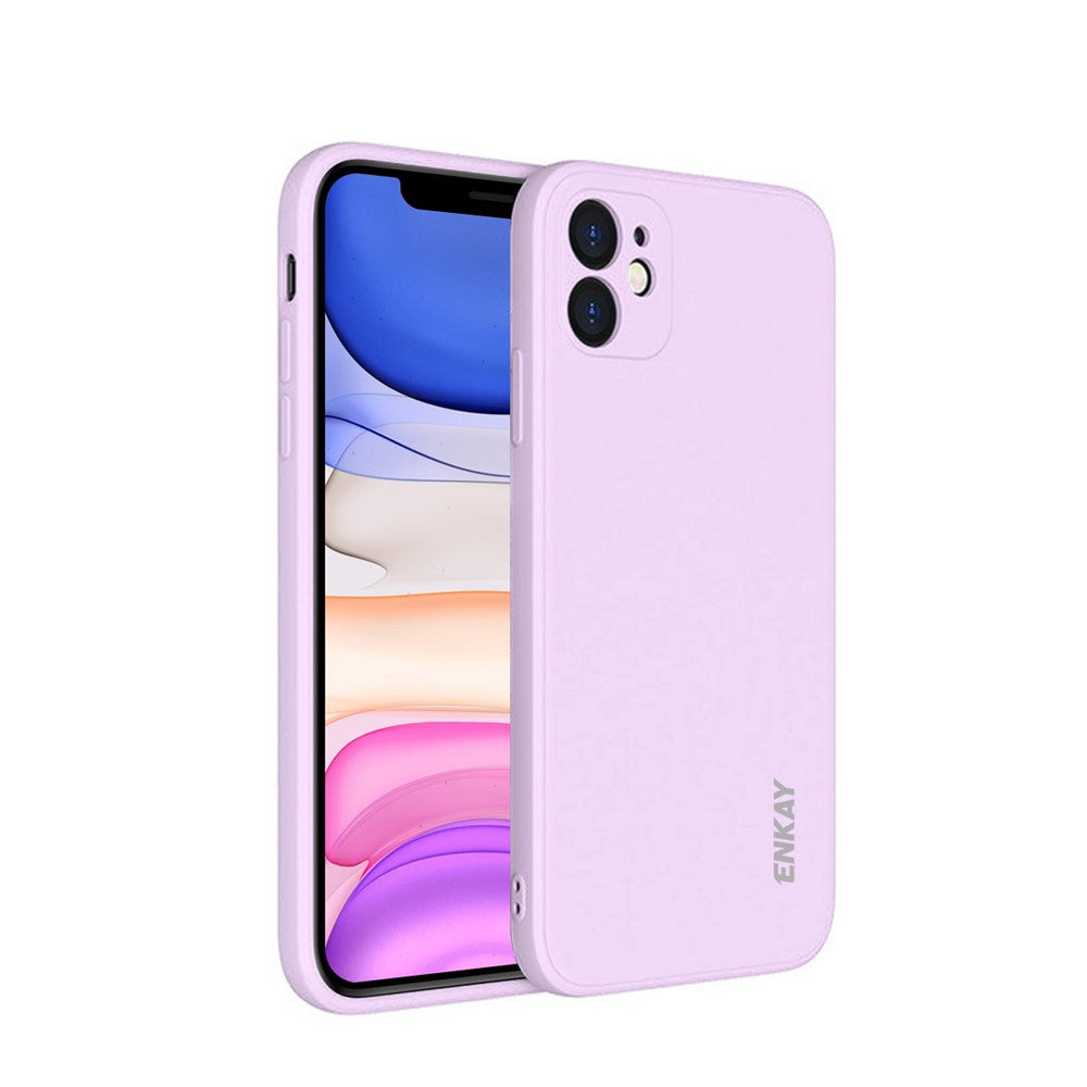 ENKAY HAT PRINCE ENK-PC064 silikoneetui med lige kanter og præcise udskæringer til iPhone 11