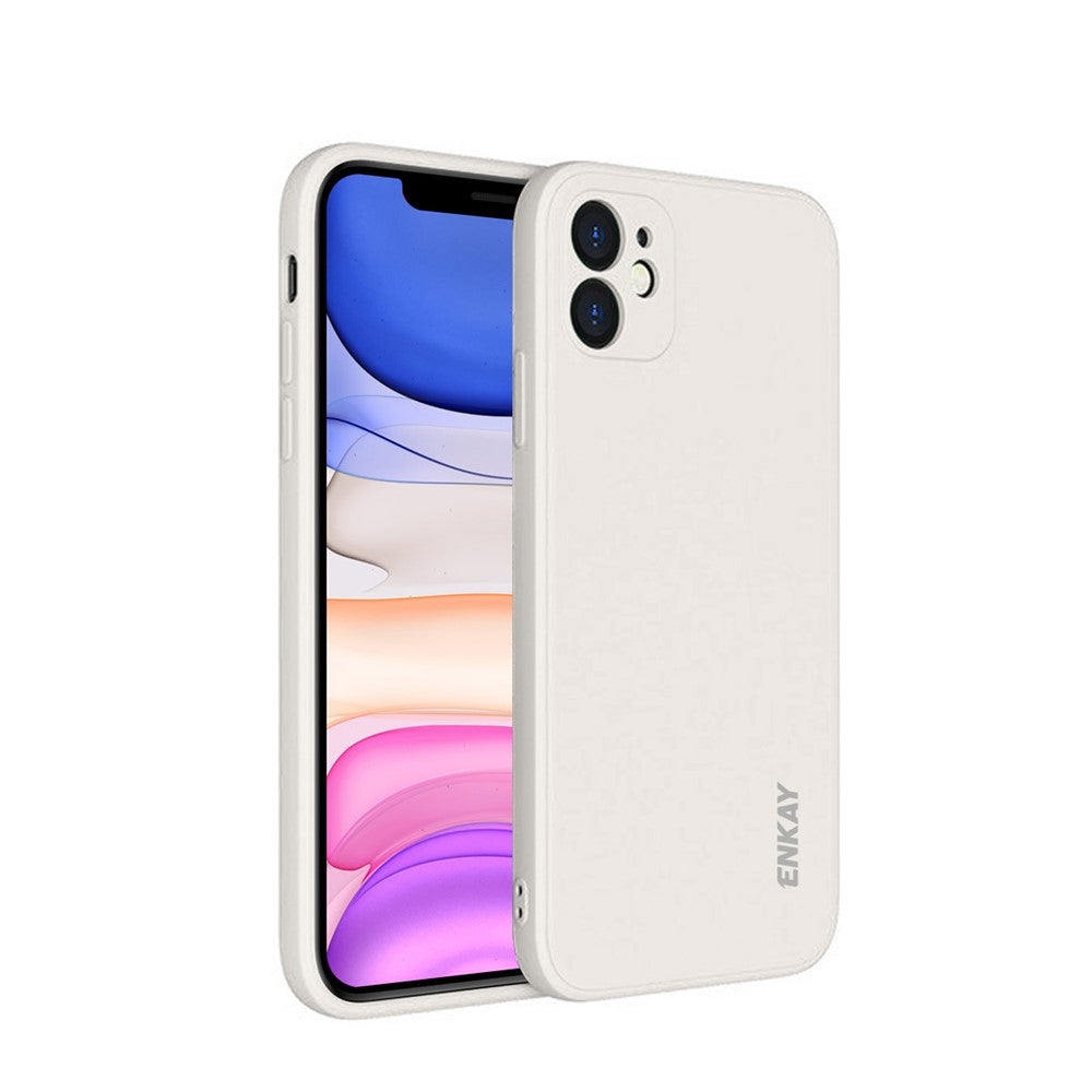 ENKAY HAT PRINCE ENK-PC064 silikoneetui med lige kanter og præcise udskæringer til iPhone 11
