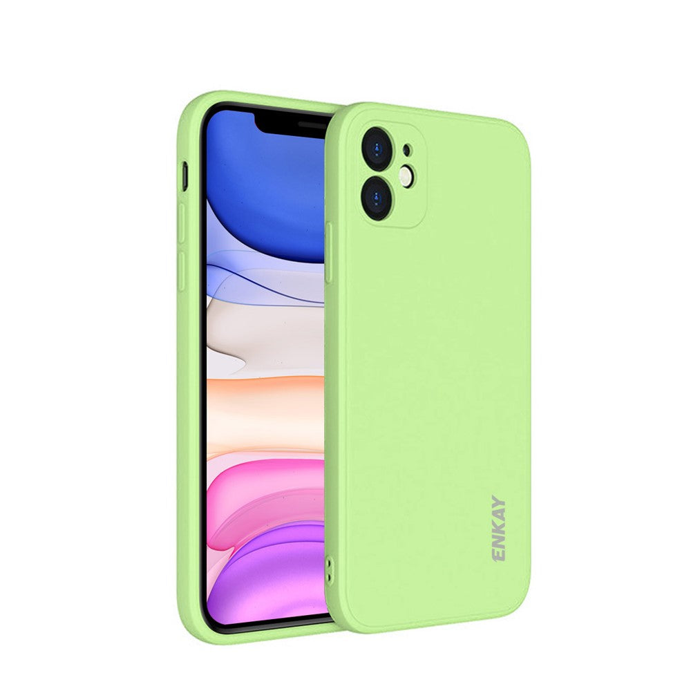 ENKAY HAT PRINCE ENK-PC064 silikoneetui med lige kanter og præcise udskæringer til iPhone 11
