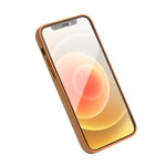 QIALINO Cowhide Leather Coated TPU Phone Cover for iPhone 12 / 12 Pro