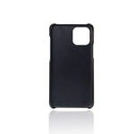Precise Hole Opening PU Leather Coated PC Phone Back Case for iPhone 12 mini