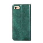 Solid Color Auto-Magnetic Leather Phone Case for iPhone 7/8/SE (2020)/SE (2022)