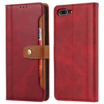 Leather Wallet Stand Protective Shell for iPhone SE (2020)/SE (2022)/8/7 4.7 inch Case