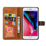 Leather Wallet Stand Protective Shell for iPhone SE (2020)/SE (2022)/8/7 4.7 inch Case