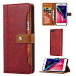 Leather Wallet Stand Protective Shell for iPhone SE (2020)/SE (2022)/8/7 4.7 inch Case