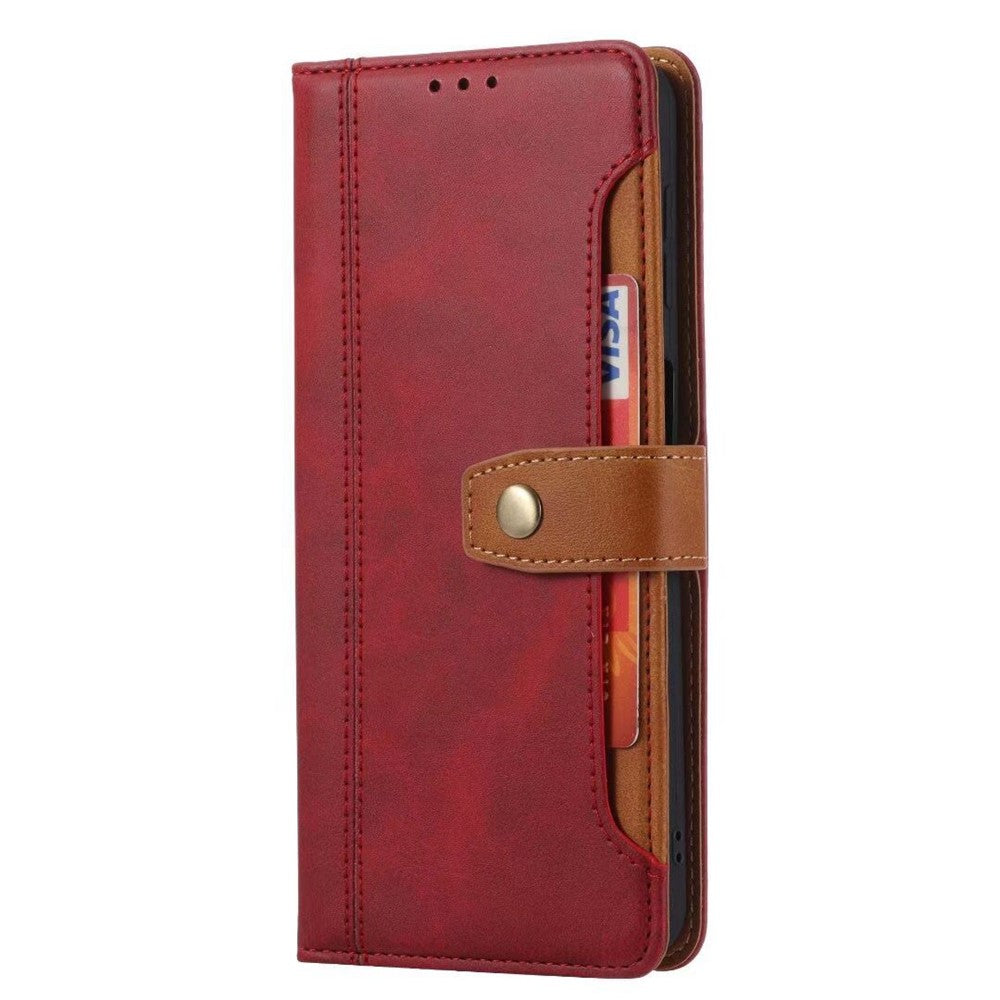 Leather Wallet Stand Protective Shell for iPhone SE (2020)/SE (2022)/8/7 4.7 inch Case