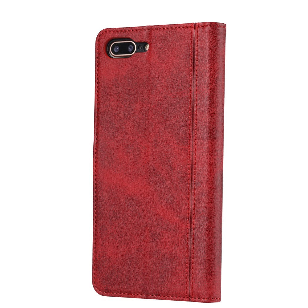 Leather Wallet Stand Protective Shell for iPhone SE (2020)/SE (2022)/8/7 4.7 inch Case