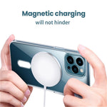 Clear Acrylic+TPU Phone Case Compatible with MagSafe for iPhone 12 Pro Max