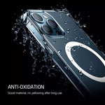 Clear Acrylic+TPU Phone Case Compatible with MagSafe for iPhone 12 Pro Max