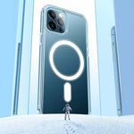Clear Acrylic+TPU Phone Case Compatible with MagSafe for iPhone 12 Pro / iPhone 12