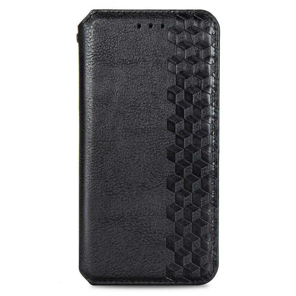 For iPhone 7 / 8 / SE (2020) / SE (2022) PU Leather Case Rhombus Imprint Wallet Stand Phone Cover