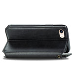 For iPhone 7 / 8 / SE (2020) / SE (2022) PU Leather Case Rhombus Imprint Wallet Stand Phone Cover