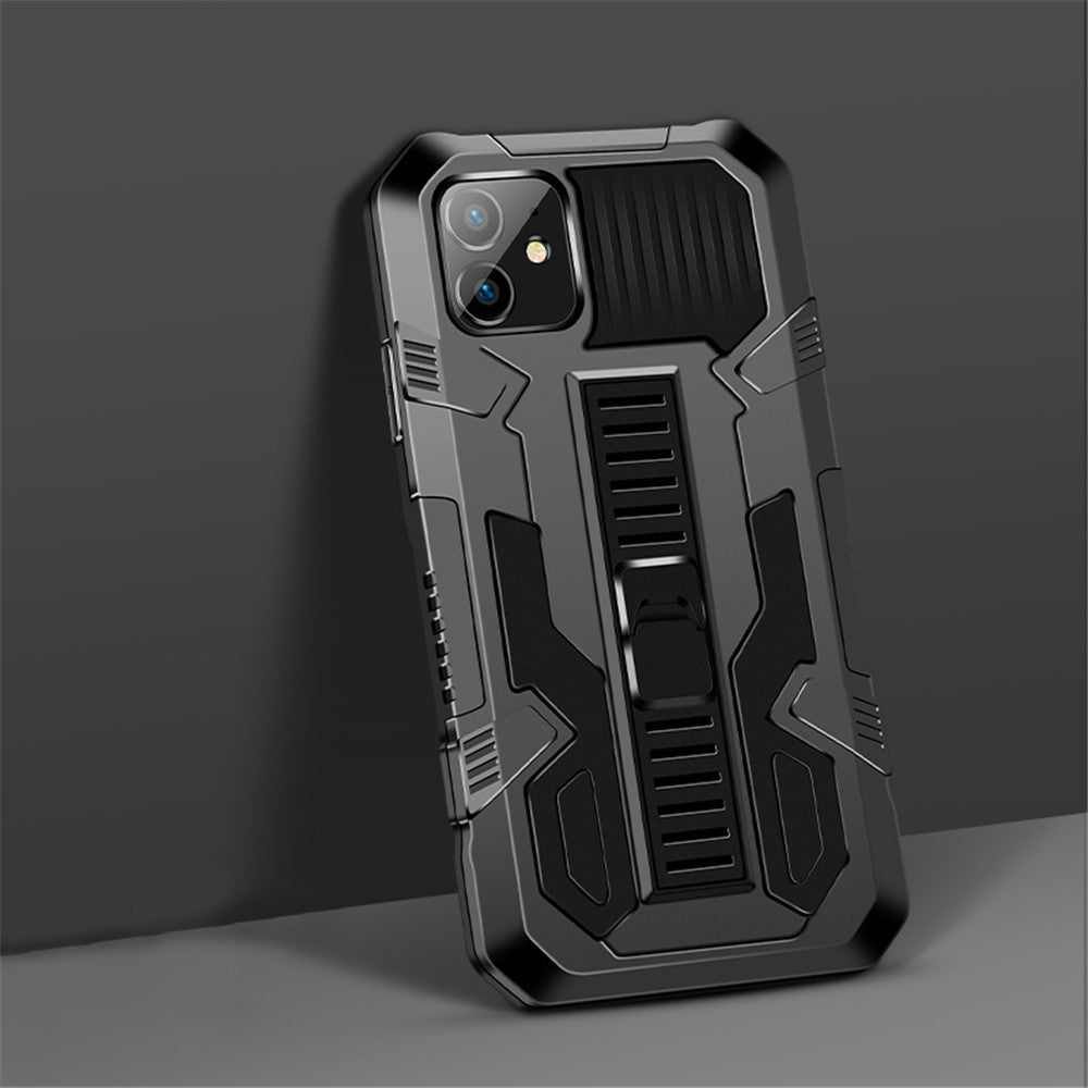 Vanguard Four Corner Airbag Anti-Drop PC + TPU Hybrid Mobile Case with Hidden Kickstand for iPhone 12 mini