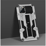 Vanguard Four Corner Airbag Anti-Drop PC + TPU Hybrid Mobile Case with Hidden Kickstand for iPhone 12 mini