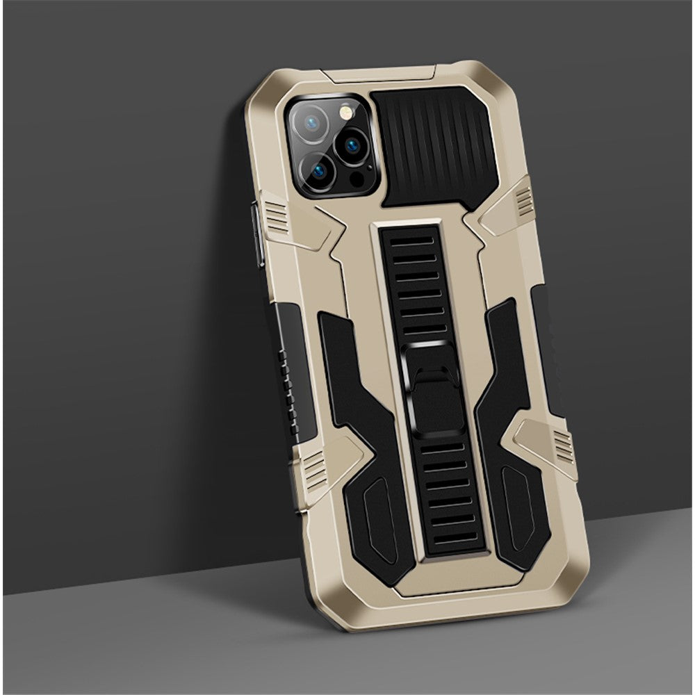 Vanguard Four Corner Airbag Anti-Drop PC + TPU Hybrid Mobile Case with Hidden Kickstand for iPhone 12 mini