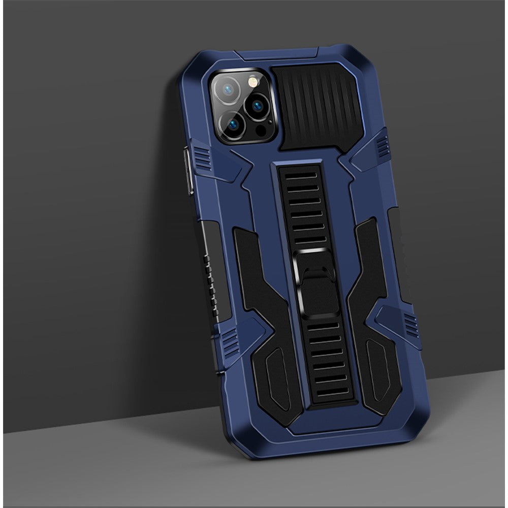 Vanguard Four Corner Airbag Anti-Drop PC + TPU Hybrid Mobile Case with Hidden Kickstand for iPhone 12 mini