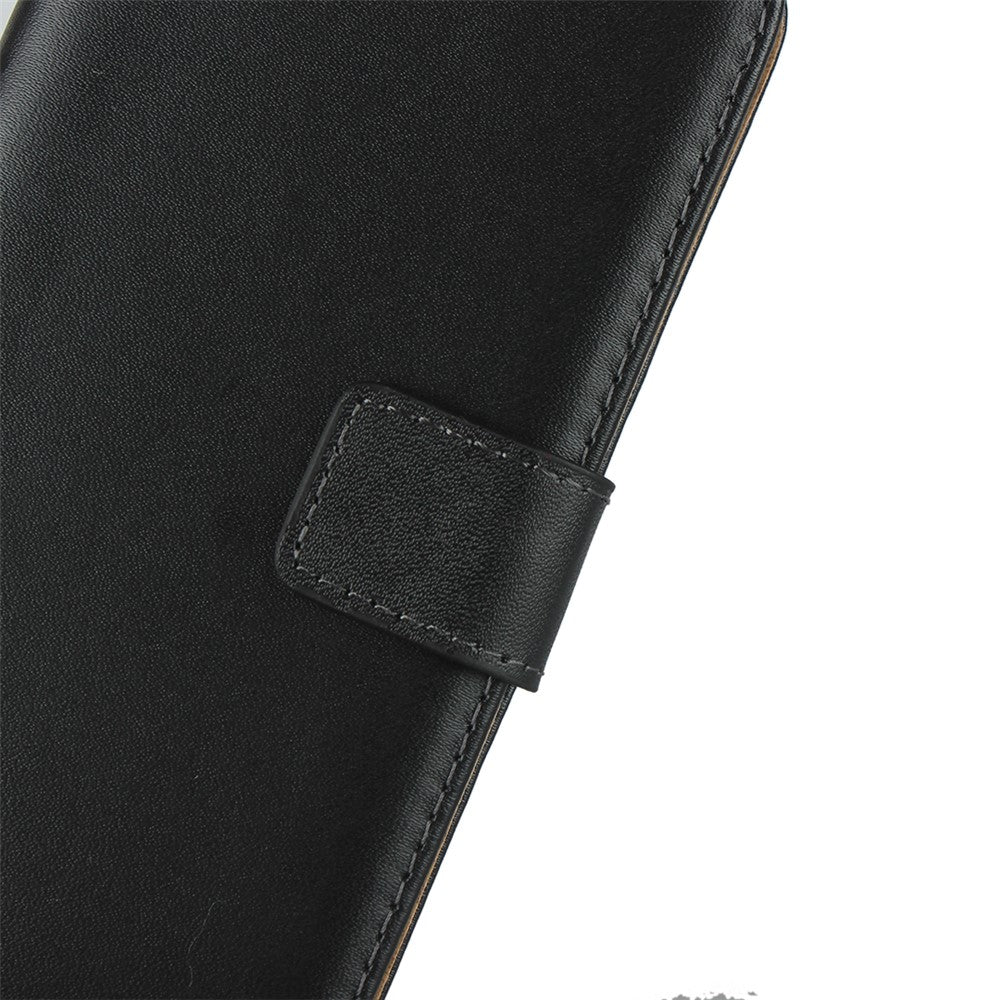 Genuine Leather Wallet Stand Phone Protector Case Shell for iPhone 12 / 12 Pro