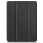 Anti-fingerprint Tri-fold Stand PU Leather Tablet Cover Smart Case with Pen Slot for Apple iPad Pro 12.9-inch (2021)