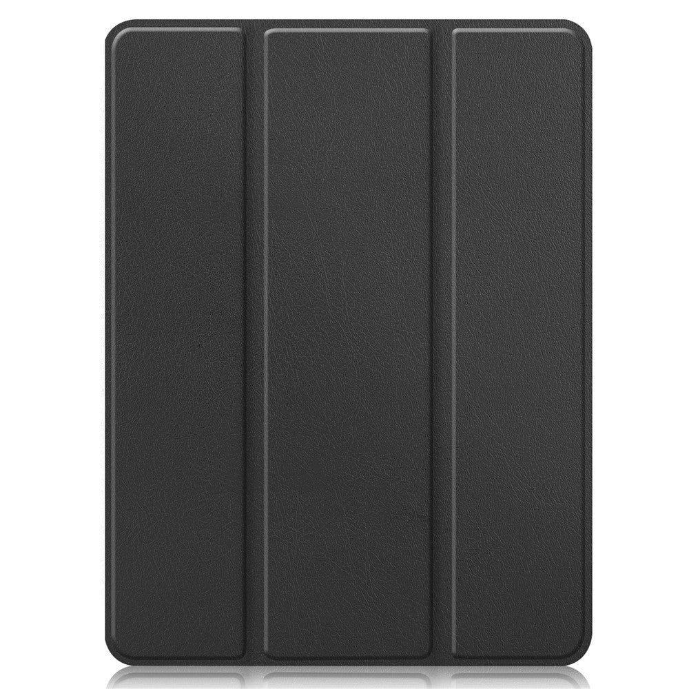 Anti-fingerprint Tri-fold Stand PU Leather Tablet Cover Smart Case with Pen Slot for Apple iPad Pro 12.9-inch (2021)
