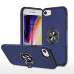 Hybrid Phone Case Cover Full Protection with Ring Shape Kickstand Design for iPhone 7 4.7 inch/8 4.7 inch/SE (2020)/SE (2022)