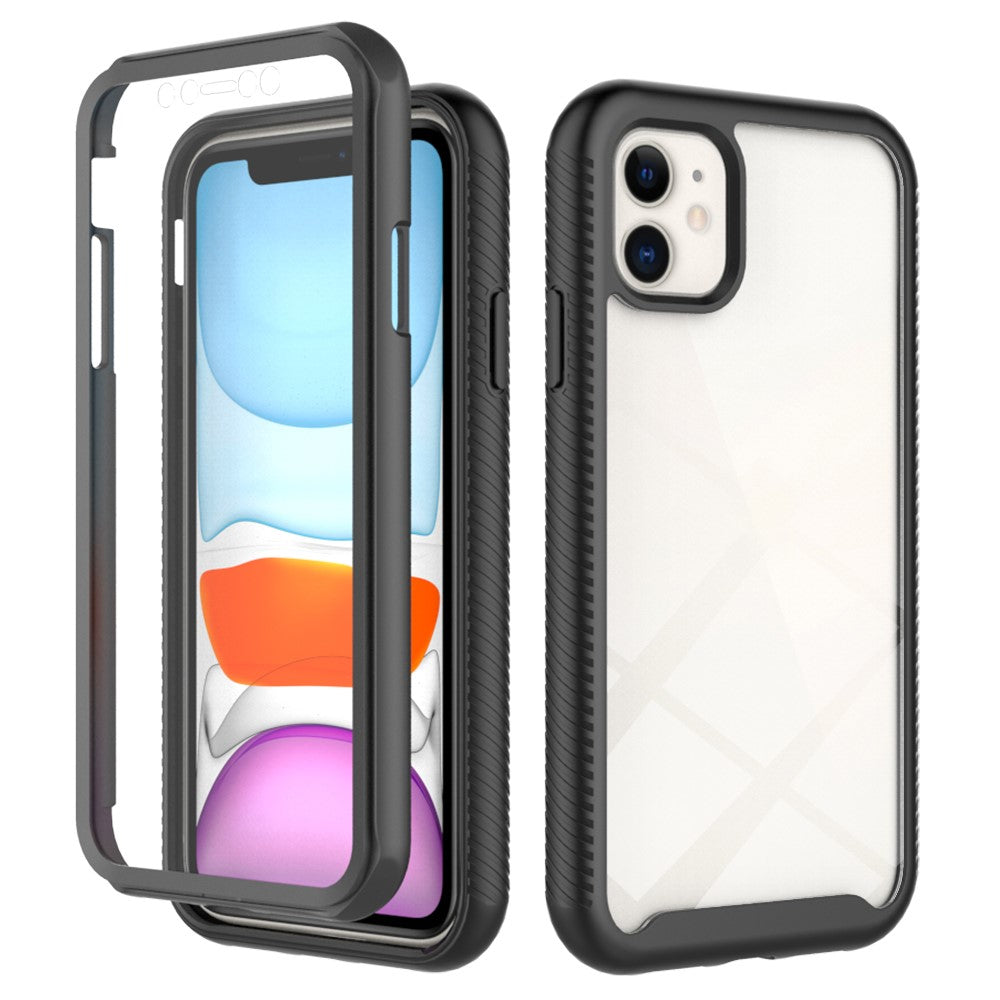 PC+TPU Heltäckande Skyddsskal med PET Skärmskydd för iPhone 12 mini