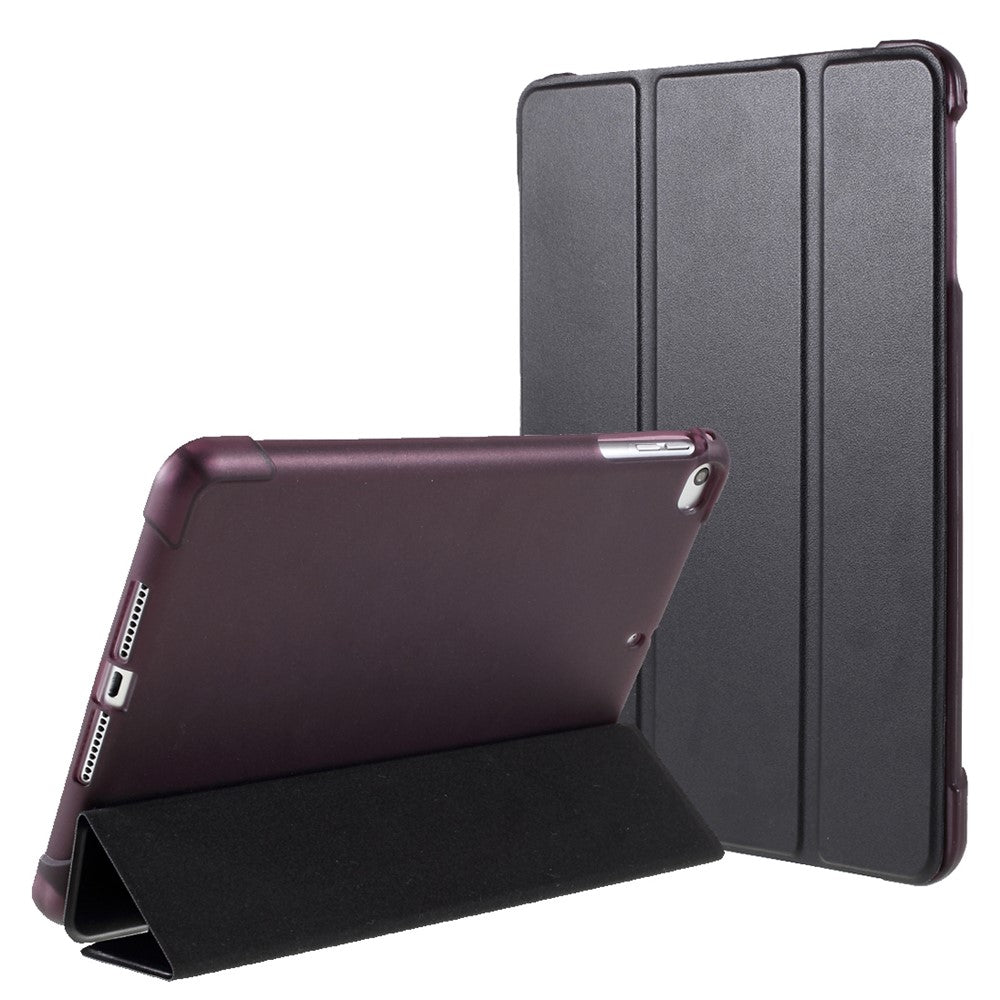 Full Protection Tri-fold Stand Leather Case [with Apple Pencil Storage Groove] for iPad Mini 1/2/3/4/(2019) 7.9 inch