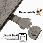 Magnetic Leather Stand Case with Imprinting Cat Dog Pattern for iPhone 7 4.7 inch/8 4.7 inch/SE (2020)/SE (2022)/6