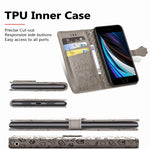 Magnetic Leather Stand Case with Imprinting Cat Dog Pattern for iPhone 7 4.7 inch/8 4.7 inch/SE (2020)/SE (2022)/6