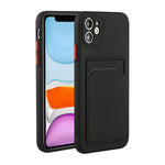 Fleksibelt TPU Cover med Kortlomme til iPhone 12 mini