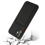 Fleksibelt TPU Cover med Kortlomme til iPhone 12 mini