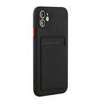 Fleksibelt TPU Cover med Kortlomme til iPhone 12 mini