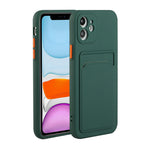 Fleksibelt TPU Cover med Kortlomme til iPhone 12 mini