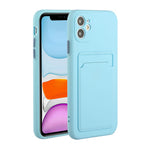 Fleksibelt TPU Cover med Kortlomme til iPhone 12 mini