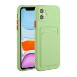 Fleksibelt TPU Cover med Kortlomme til iPhone 12 mini