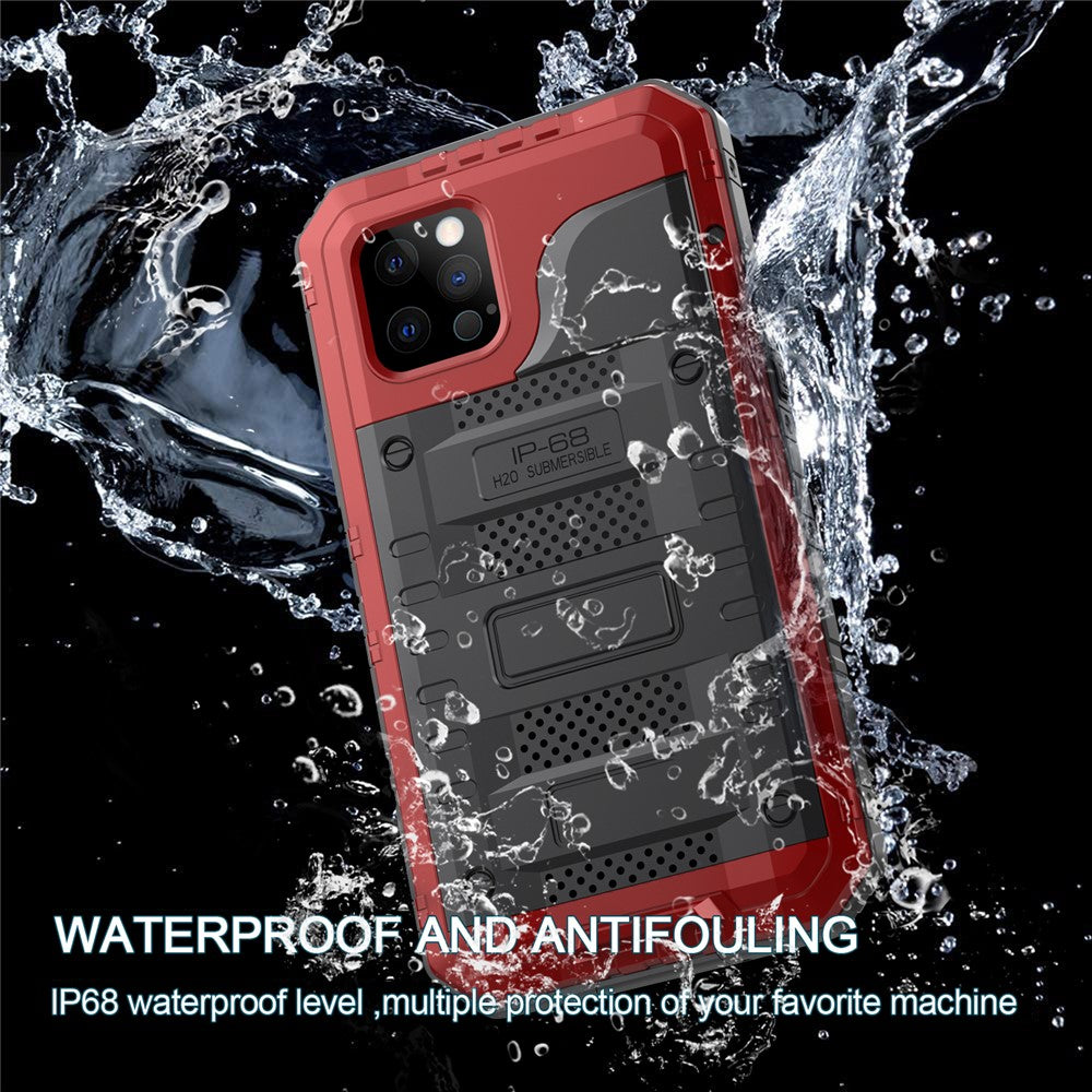 Silikon + Metall Stötsäkert Vattentätt Skal till iPhone 12 Pro Max