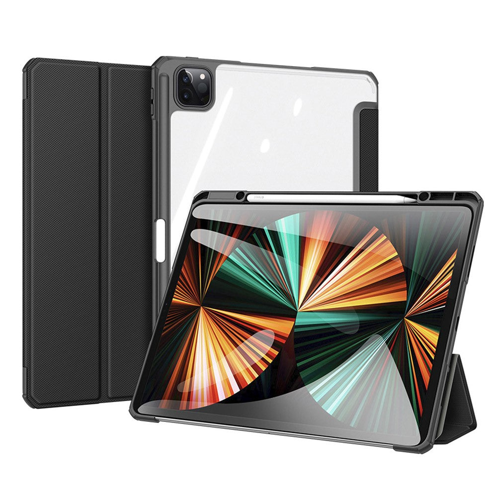 DUX DUCIS TOBY Series Tri-fold Stand Smart Premium Læder Tablet Cover til iPad Pro 12.9 (2022) / (2021) / (2020) / (2018)