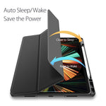 DUX DUCIS TOBY Series Tri-fold Stand Smart Premium Læder Tablet Cover til iPad Pro 12.9 (2022) / (2021) / (2020) / (2018)