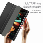 DUX DUCIS TOBY Series Tri-fold Stand Smart Premium Læder Tablet Cover til iPad Pro 12.9 (2022) / (2021) / (2020) / (2018)