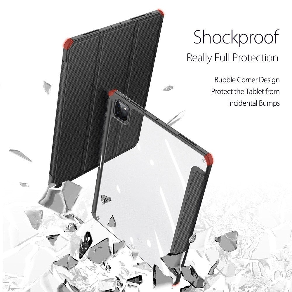 DUX DUCIS TOBY Series Tri-fold Stand Smart Premium Læder Tablet Cover til iPad Pro 12.9 (2022) / (2021) / (2020) / (2018)