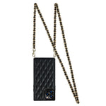 Chain Lanyard Stitching Rhombus Shock-Proof Protective Phone Case for iPhone 12 Pro Max