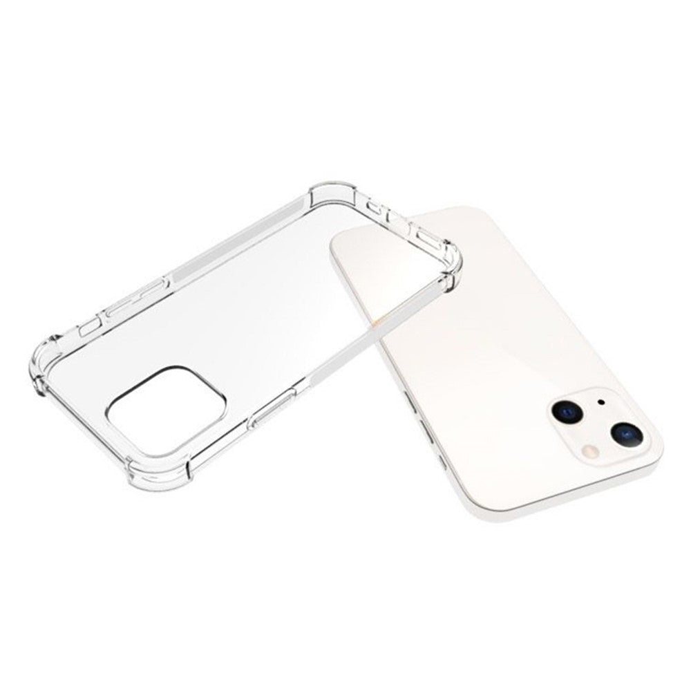 Til iPhone 13 6,1 tommer Gennemsigtigt Stødsikkert Anti-slip TPU Telefoncover