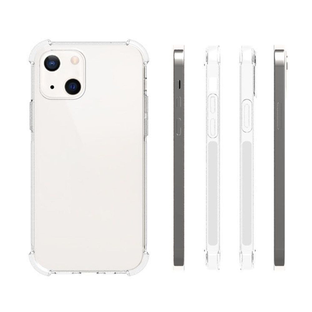 Til iPhone 13 6,1 tommer Gennemsigtigt Stødsikkert Anti-slip TPU Telefoncover