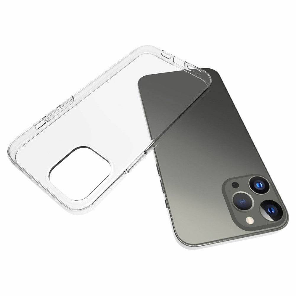 iPhone 13 Pro Max 6,7 tum Transparent skal Mjukt TPU Skyddande mobilskal