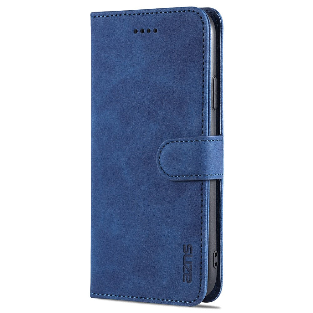 AZNS PU Leather Stand Wallet Design Phone Cover Shell for iPhone 12/12 Pro 6.1 inch