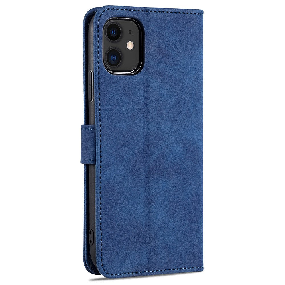 AZNS PU Leather Stand Wallet Design Phone Cover Shell for iPhone 12/12 Pro 6.1 inch