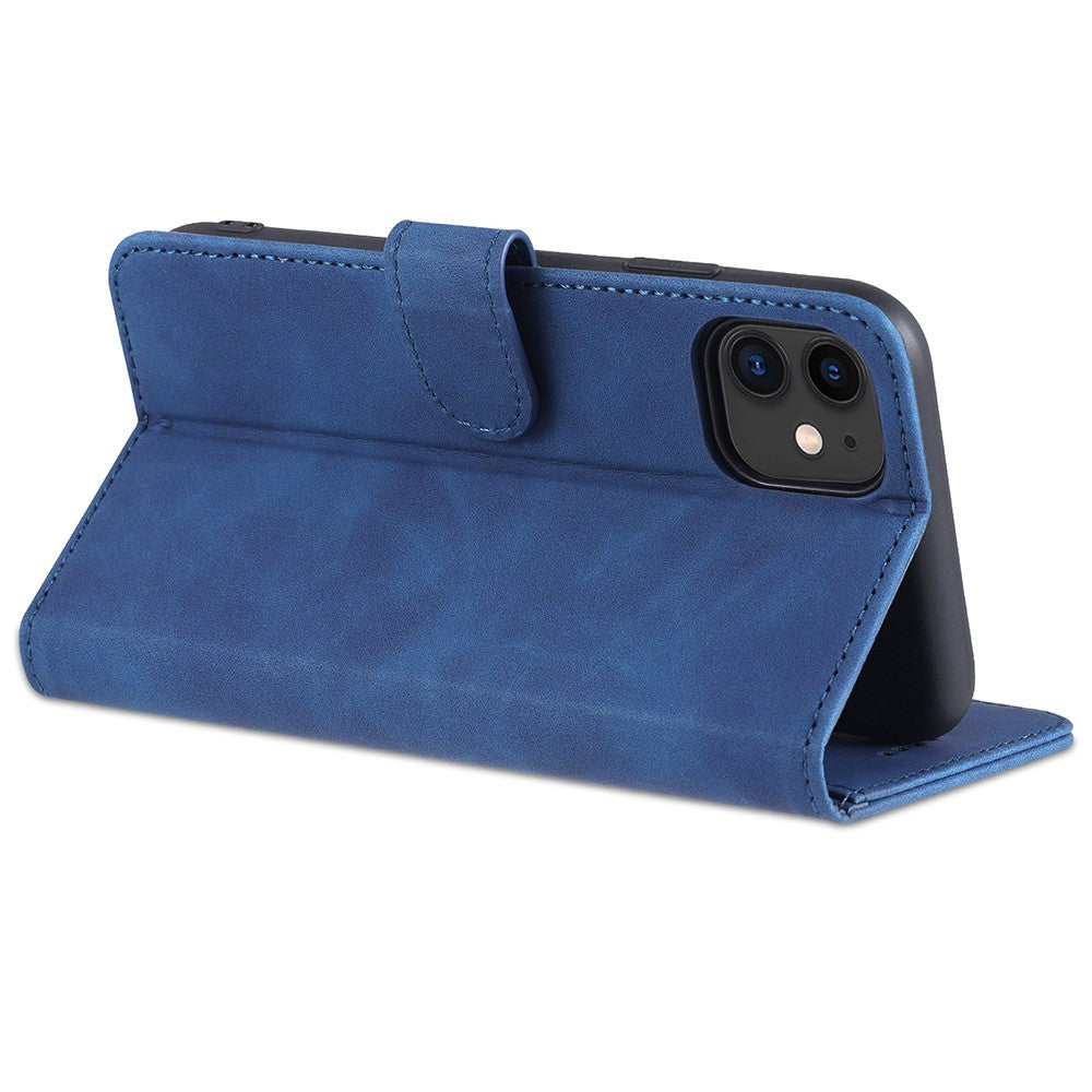 AZNS PU Leather Stand Wallet Design Phone Cover Shell for iPhone 12/12 Pro 6.1 inch