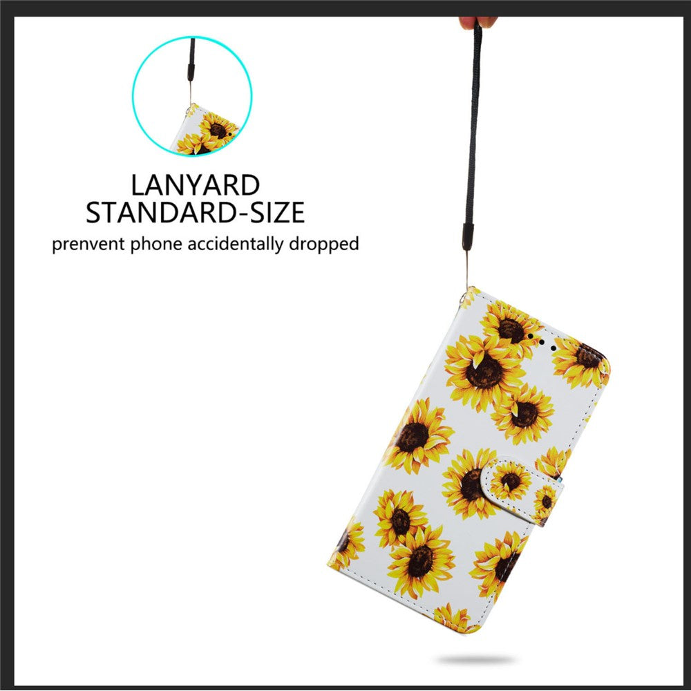 Magnetic Clasp Pattern Printing Design Leather Phone Wallet Stand Case Cover for iPhone 7 4.7 inch/8 4.7 inch/SE (2020)/SE (2022)