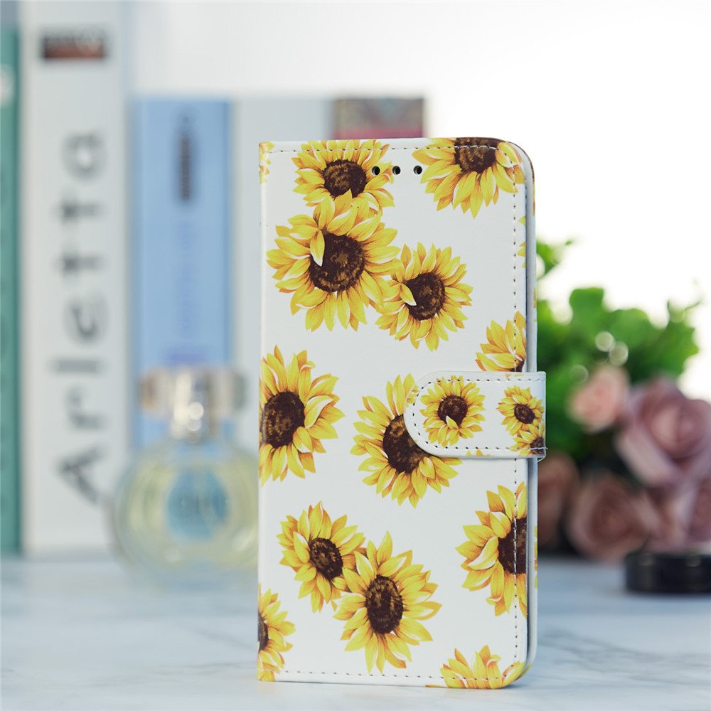 Magnetic Clasp Pattern Printing Design Leather Phone Wallet Stand Case Cover for iPhone 7 4.7 inch/8 4.7 inch/SE (2020)/SE (2022)