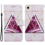 Magnetic Clasp Pattern Printing Design Leather Phone Wallet Stand Case Cover for iPhone 7 4.7 inch/8 4.7 inch/SE (2020)/SE (2022)