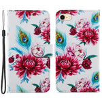 Magnetic Clasp Pattern Printing Design Leather Phone Wallet Stand Case Cover for iPhone 7 4.7 inch/8 4.7 inch/SE (2020)/SE (2022)